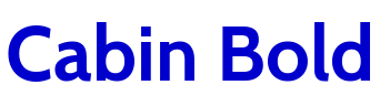 Cabin Bold шрифт